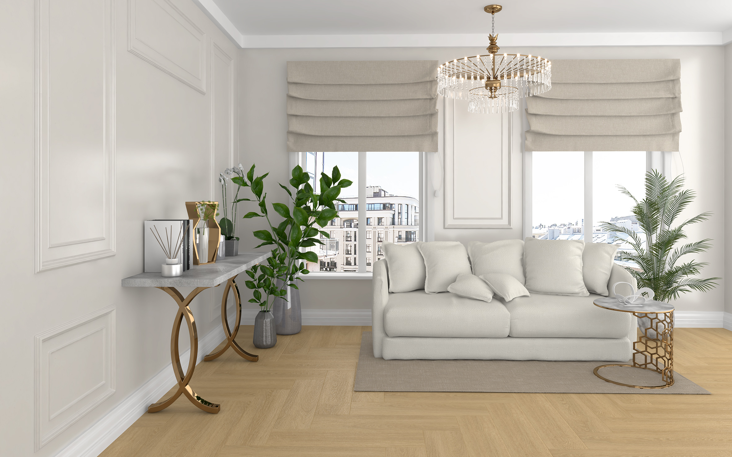 Керамогранит (SG706590R) Laparet Madera белый 20x80 матовый