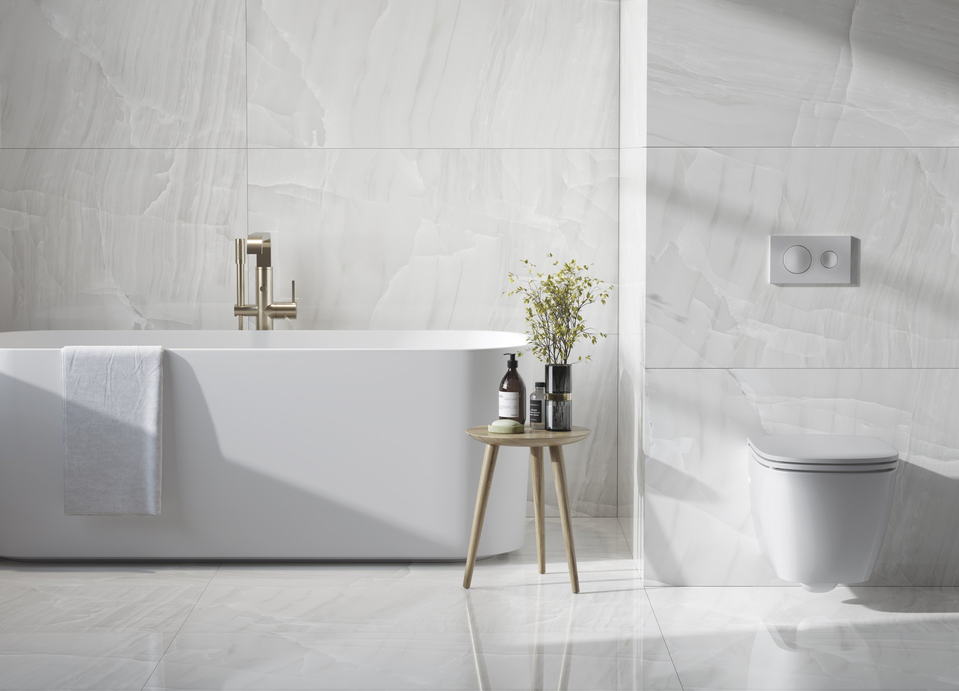 Керамогранит Керранова Moroz I Solnce White K-2090/LR/600x1200x10 белый