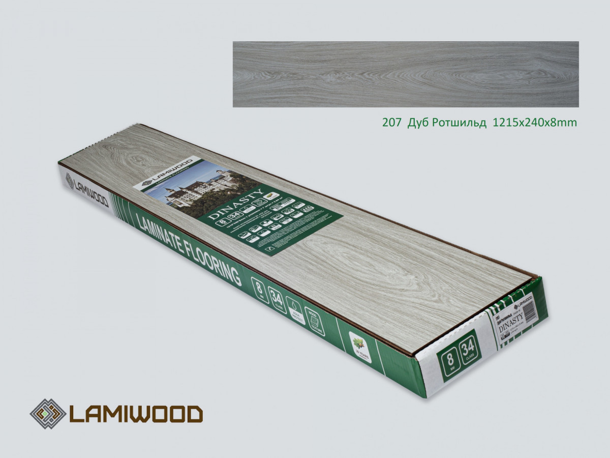 Ламинат LAMIWOOD DINASTY 207 Дуб Ротшильд 24x121.5