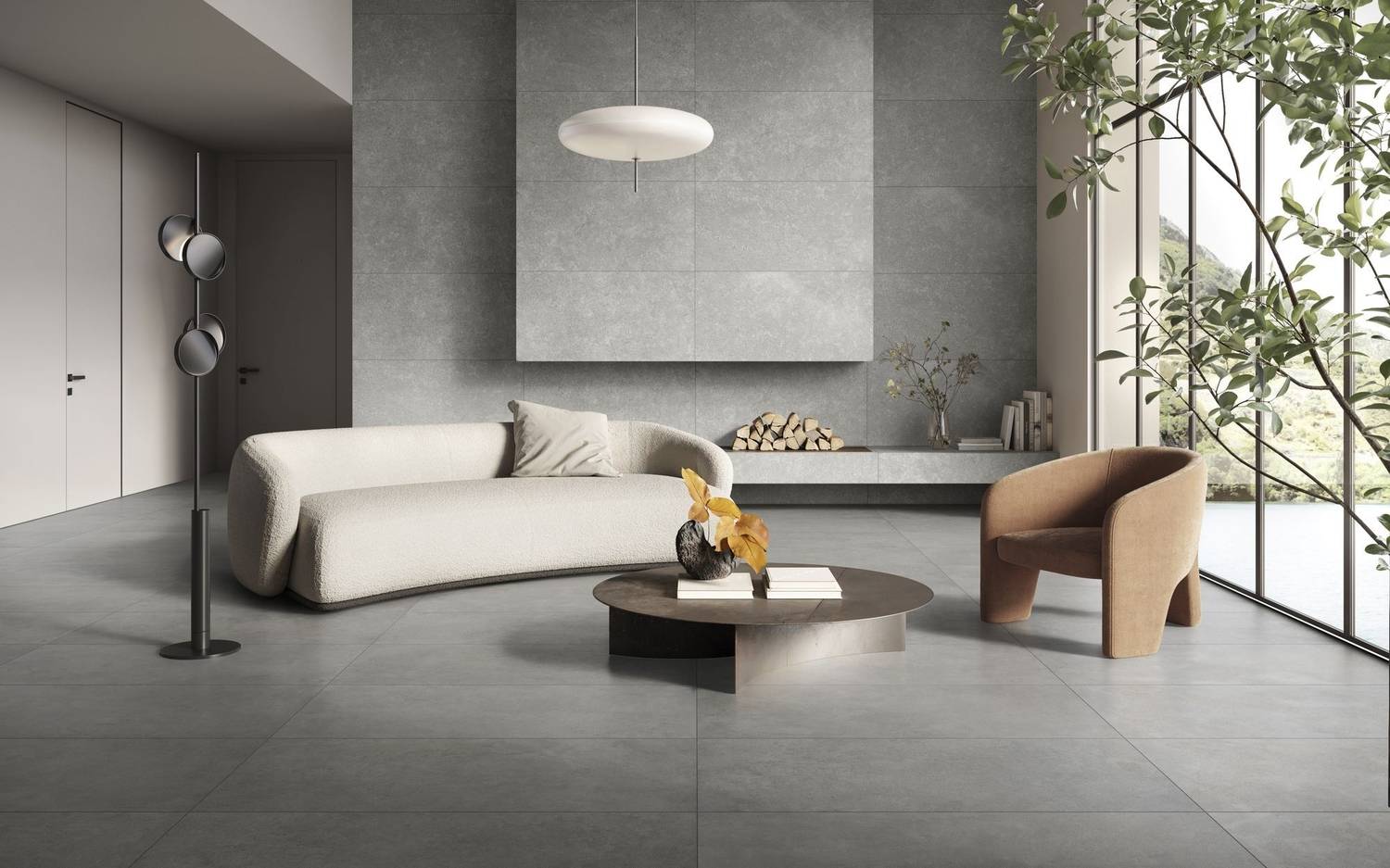 Керамогранит Vitra ЦементБэйс/ CementBase Песочный Матовый R10A 120x60