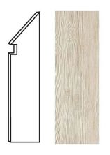 Ступень правая Атлас Конкорд Италия Акси/ Axi White Pine Battiscopa Sag. Dx ANMA 7.2x30