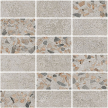 Мозаика Vitra Терраццо-Х/ Terrazzo-X Мозаичный микс Темный 30x30 лаппатированный