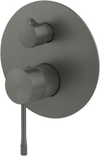 Смеситель для душа Allen Brau Priority 4.0 5.31C11-MG (с внутренней частью, 2 выхода) графит браш