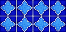 Мозаика NSmosaic BW0021 синий 15x30.6