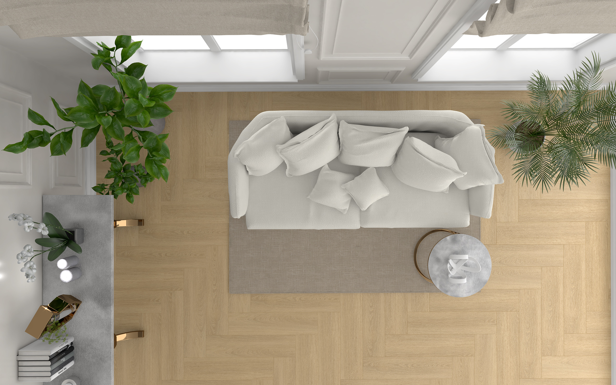 Керамогранит (SG706590R) Laparet Madera белый 20x80 матовый