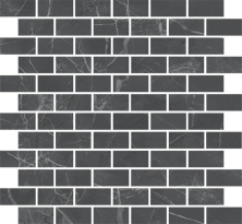 Декор Kerama Marazzi MM13106 Буонарроти серый темный мозаичный 30x32