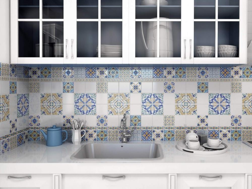 Вставка Kerama Marazzi Капри майолика 9.8x9.8 STG\A486\1146H