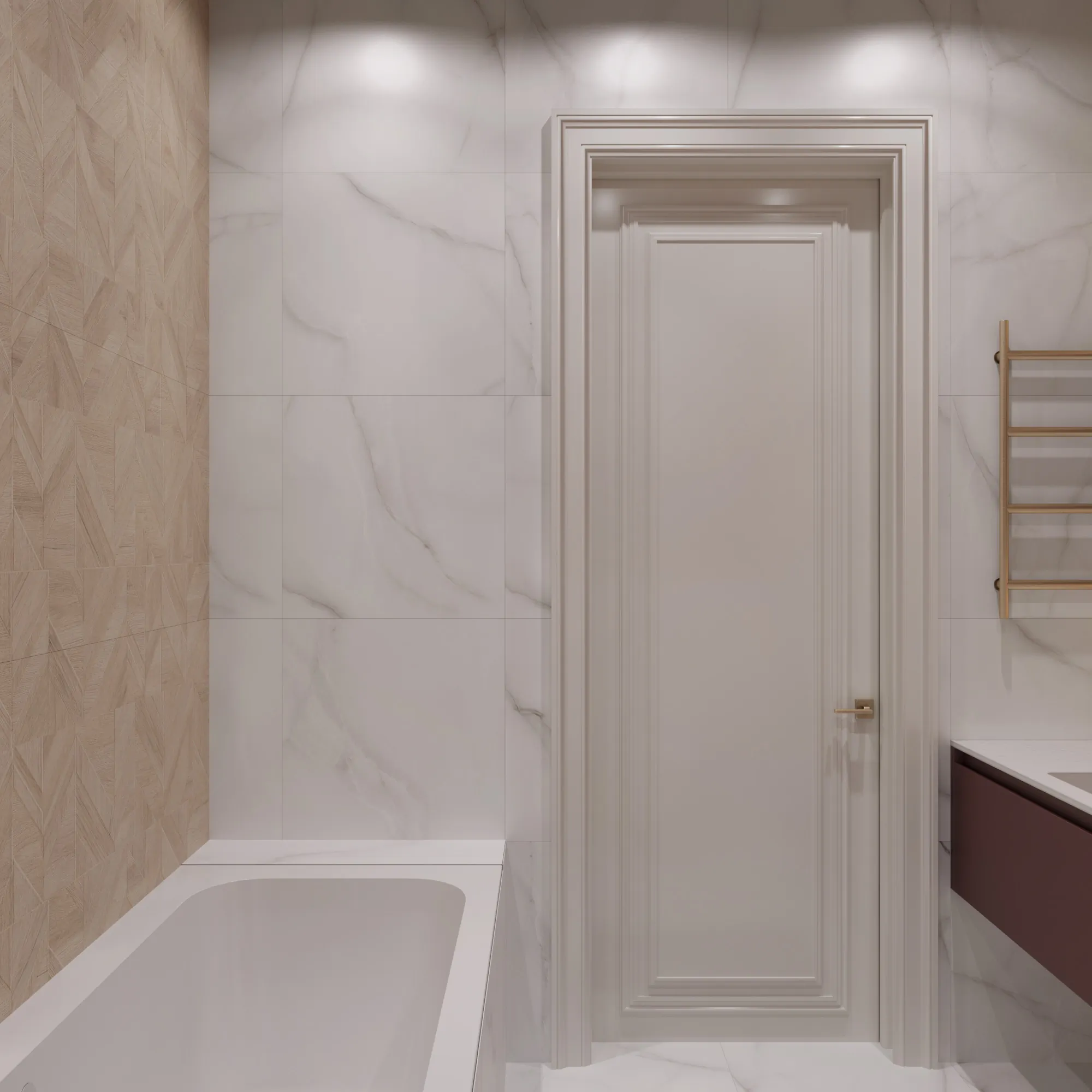 Керамогранит Аркадия Керамика RT6004-A Feather Onyx Matt Rustic 60x60 белый