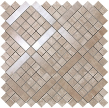 Мозаика Атлас Конкорд Италия Марвел Про/ Marvel Pro Travertino Silver Diagonal Mosaic 30.5x30.5 9MVB