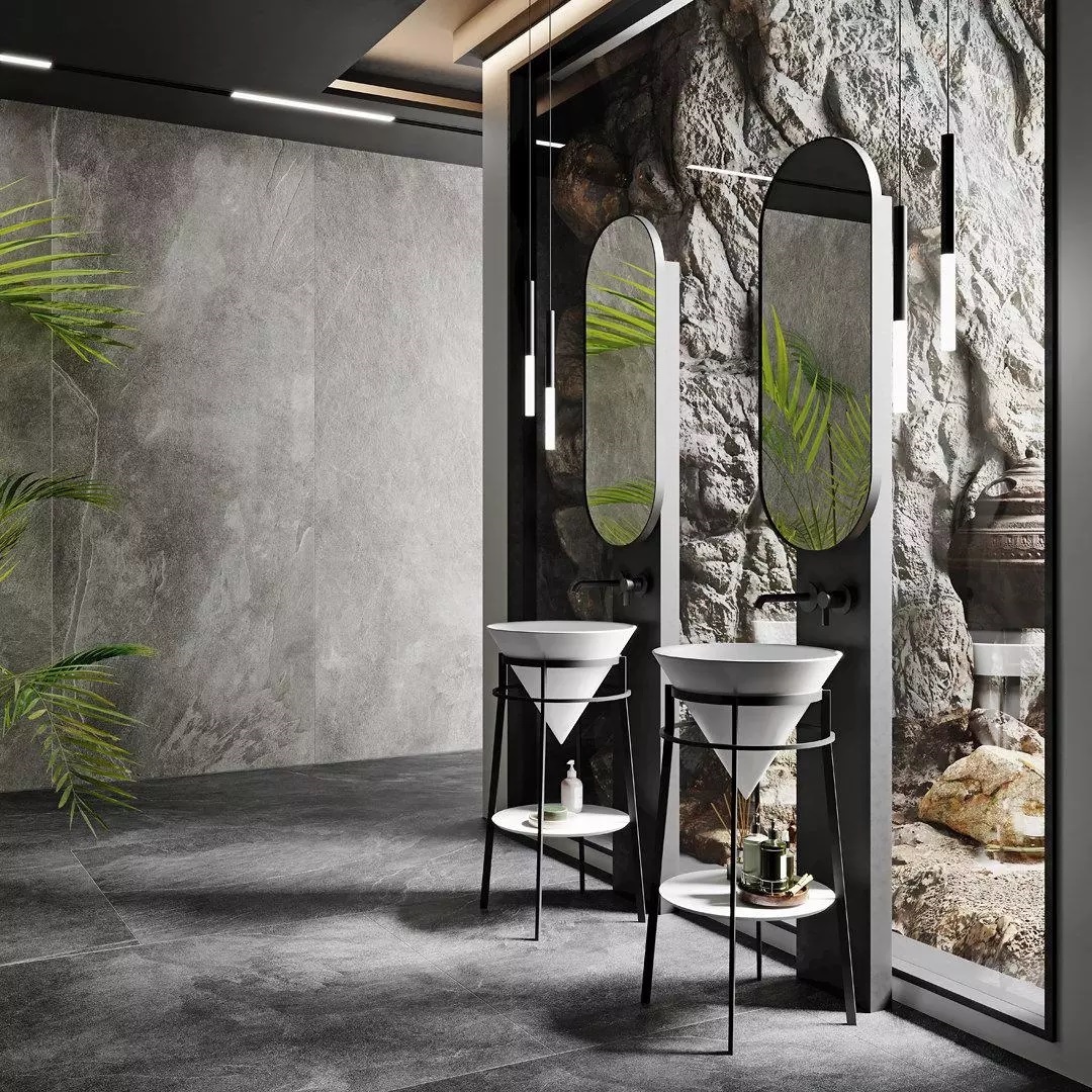 Керамогранит Kerama Marazzi SG070700R6 Ардезия белый обрезной 119.5x320