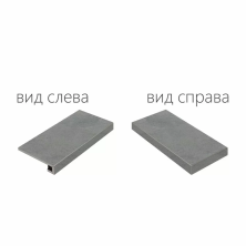 Ступень угловая правая Италон Материя/ Materia Карбонио 33x60