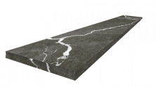 Ступень ColiseumGres Микеланджело/ Michelangelo Дарк угловая левая 620070002496 черный 33x120