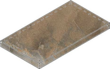 Ступень угловая левая Италон Магнетик Х2/ Magnetique X2 Dark X2 33x60