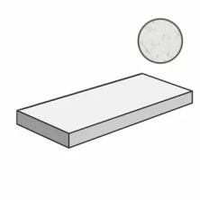 Ступень угловая правая Италон Шарм Экстра/ Charme Extra Каррара 33x120
