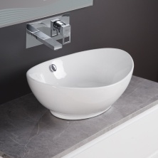 Раковина керамическая накладная овальная BelBagno BB1087