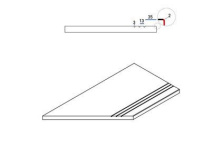 Бортик левый Италон Контемпора Х2/ Contempora X2 Pure 30x60