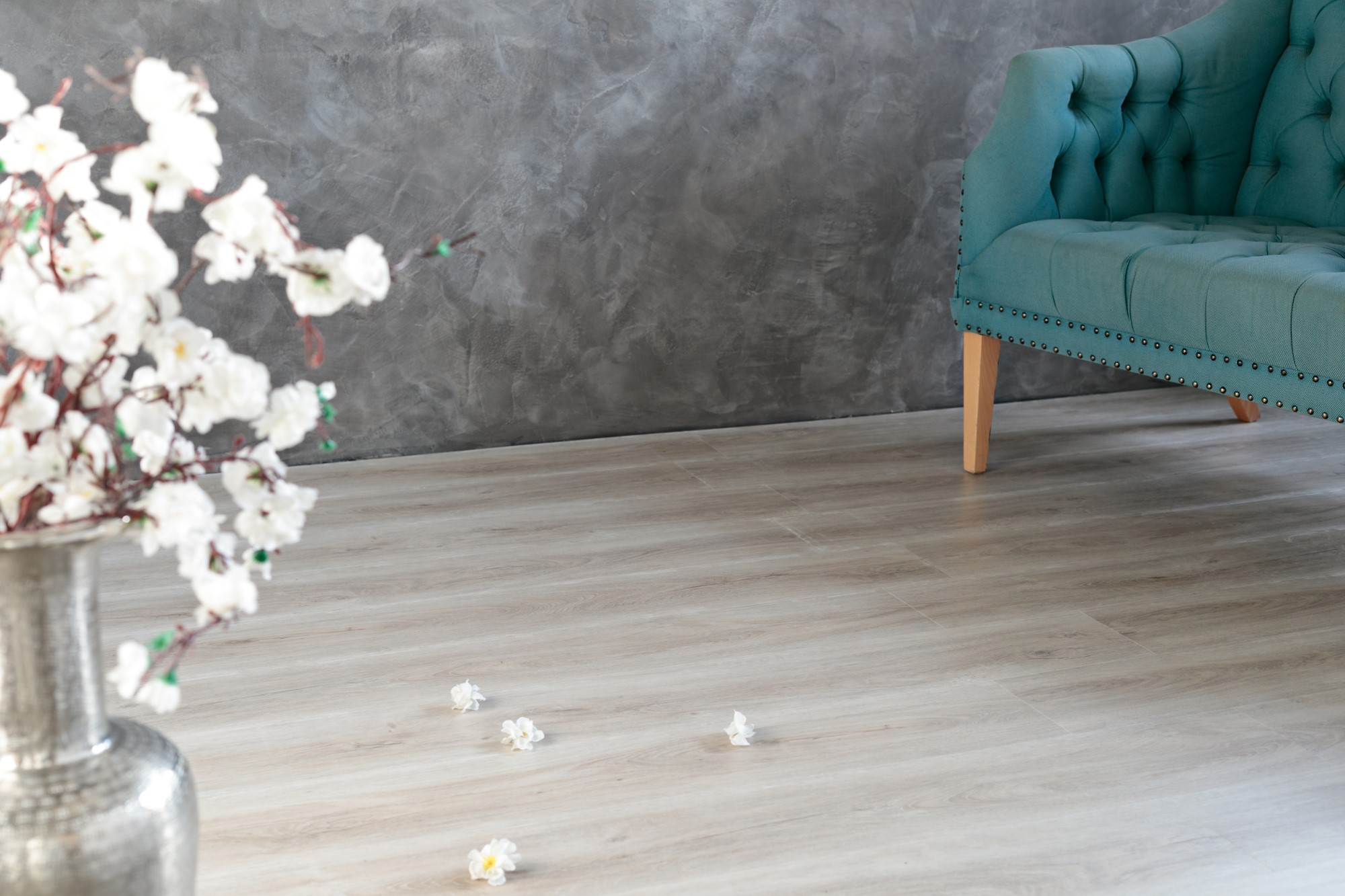 Кварцвиниловая плитка Aqua Floor Quartz AF3501QV 1220x180 Дуб Светлый замковый кварц винил напольный