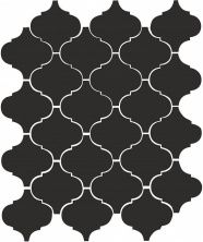 Керамическая плитка Kerama Marazzi 65001 Арабески глянцевый черный 26x30