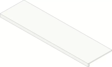 Ступень Атлас Конкорд Форте Дей Марми Кварк/ Forte dei Marmi Quark Sahara Blanc Scalino Frontale Cer 33x120 620070002687