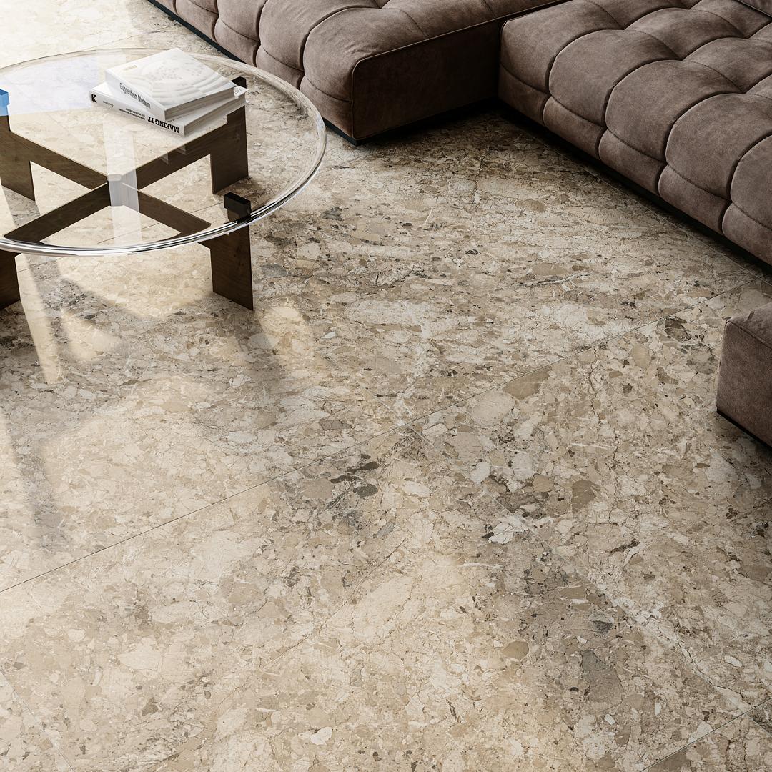 Керамогранит Kerama Marazzi Ирпина бежевый обрезной 60x60 DL602620R