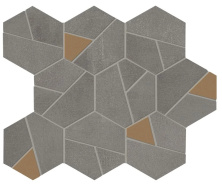 Мозаика Атлас Конкорд Италия Буст/ Boost Smoke Mosaico Hex Yellow 25x28.5 AN68