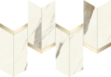Декор Атлас Конкорд Италия Марвел Икс/ Marvel X Calacatta Sublime Chevron 19.2x46.3 AF8X