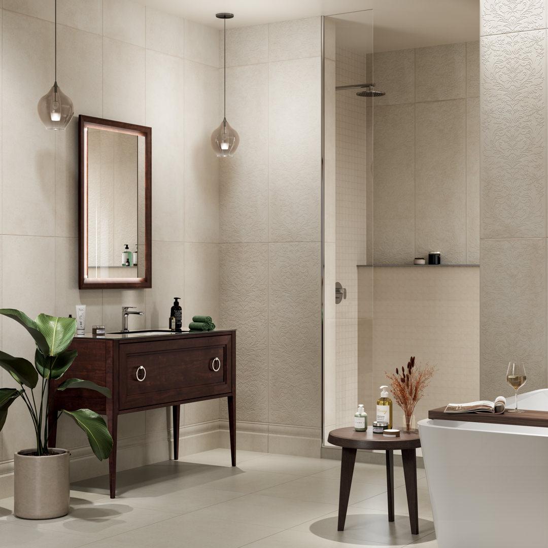 Керамогранит Kerama Marazzi Монсеррат бежевый светлый натуральный обрезной 60x60 SG647420R