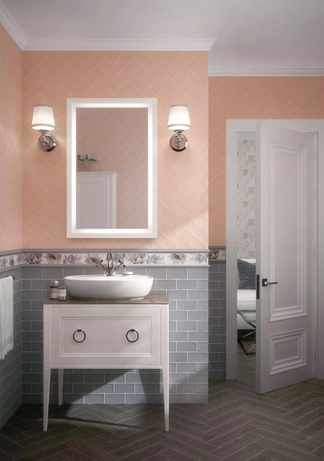 Бордюр Kerama Marazzi BLD046 Багет Тортона белый 3x15