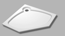 Душевой поддон Cezares TRAY-S-P-90-56-W из искусственного мрамора