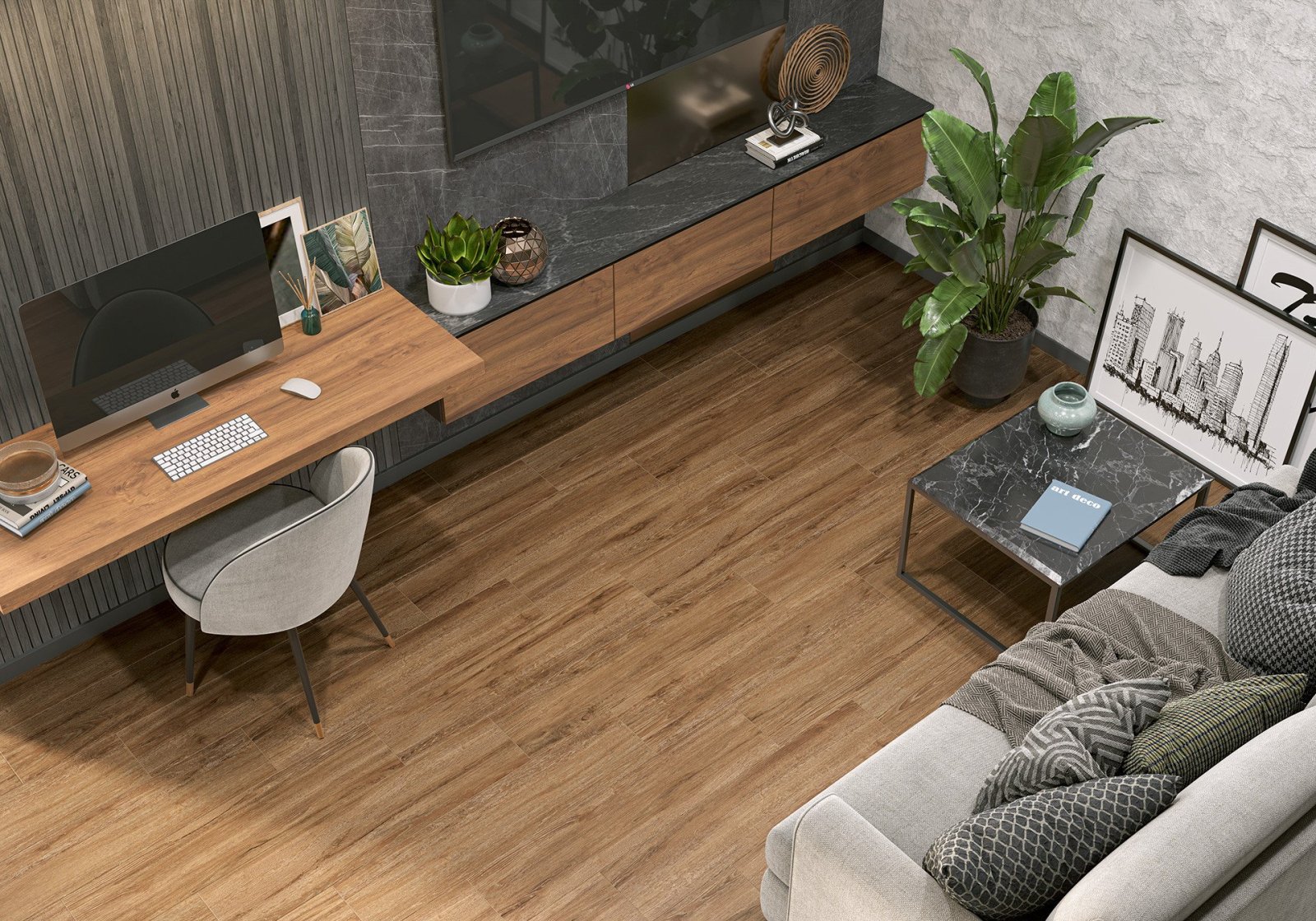 Керамогранит Альма Керамика Грандвуд/ Grandwood GFA2090GRW40R 20х90
