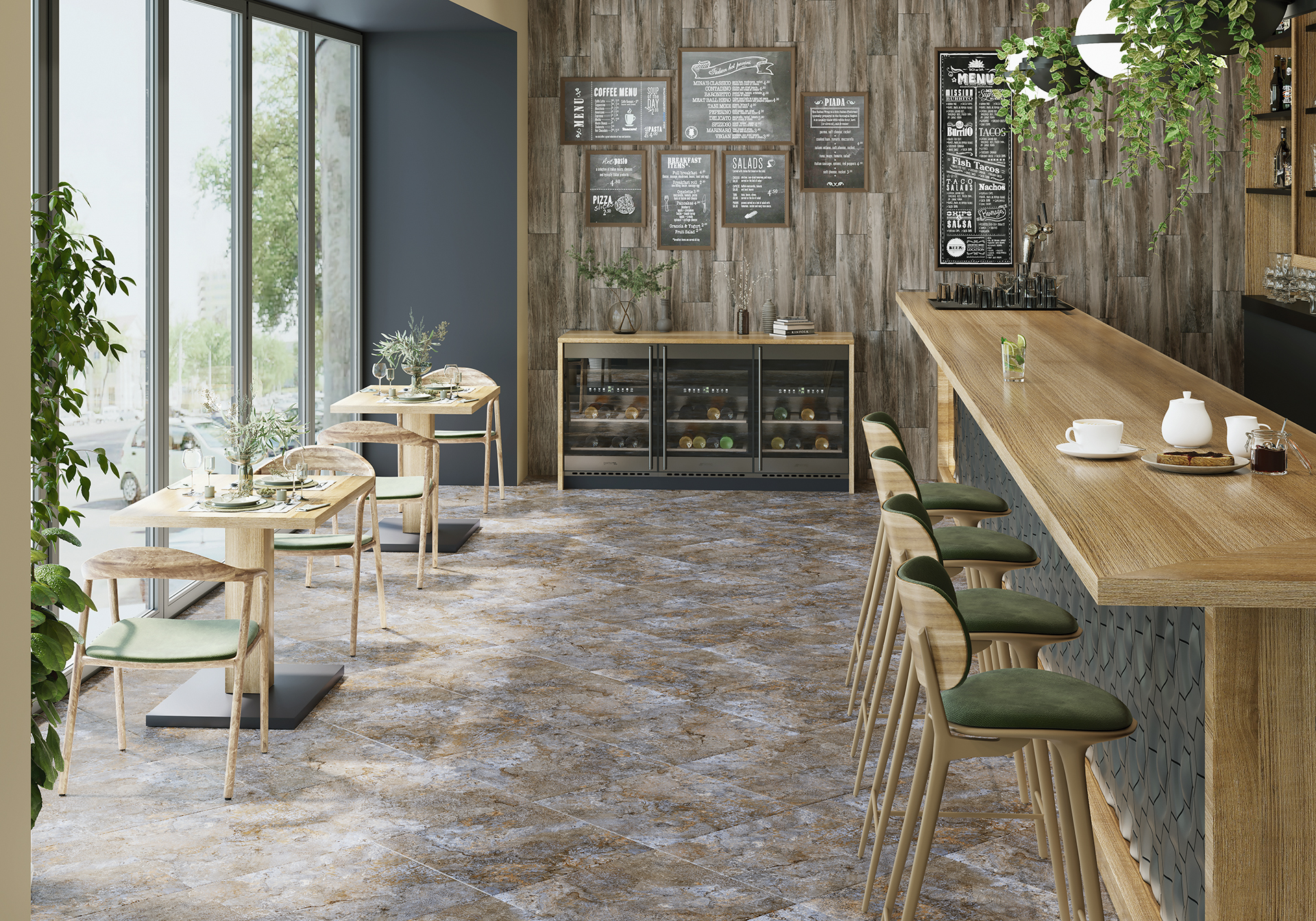 Керамогранит Альма Керамика Индастрио/ Indastrio GFU60120IND40R коричневый 60x120