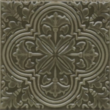 Декор Kerama Marazzi KMD3STA002BN Фес зеленый глянцевый 15x15