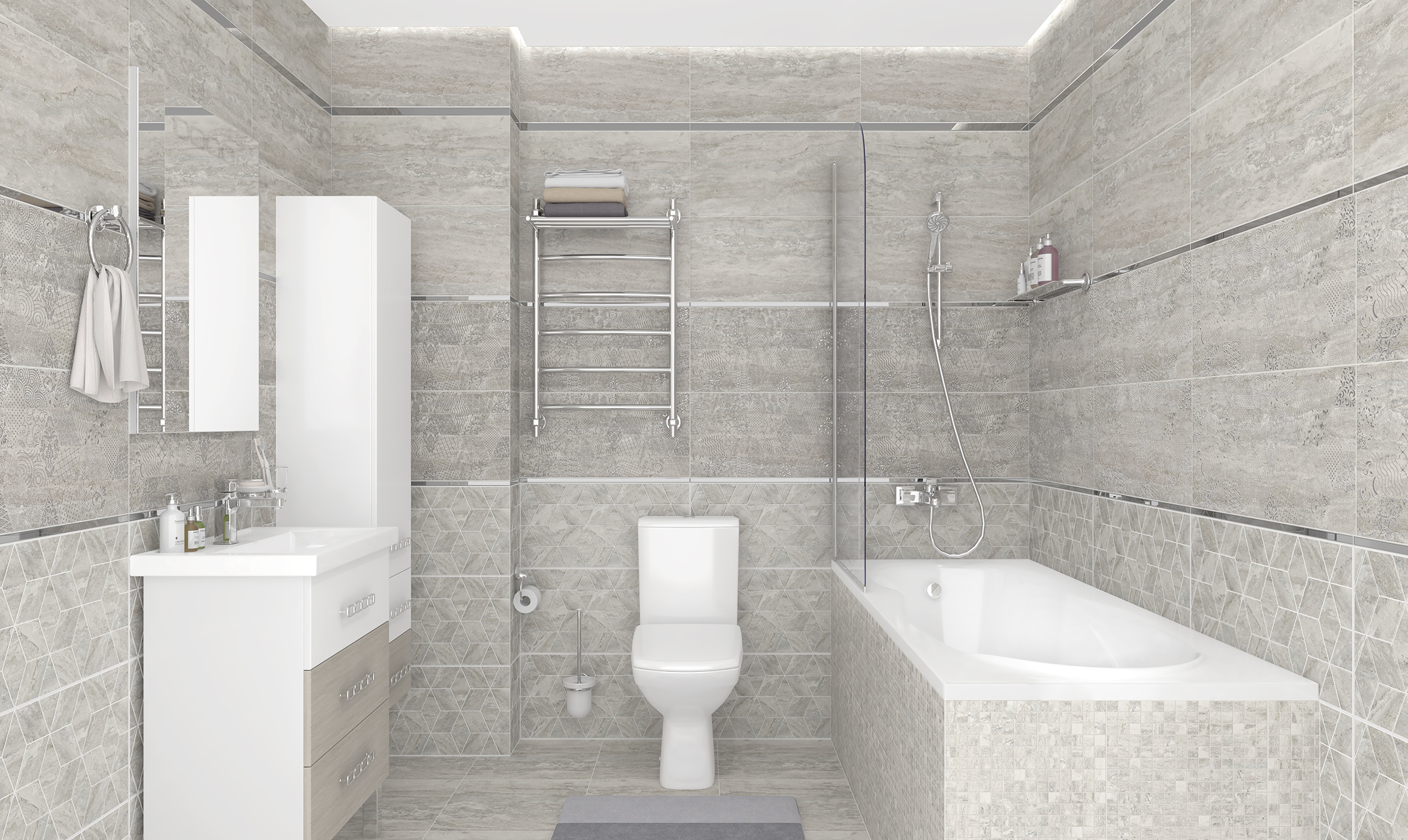 Плитка керамогранитная Laparet Echo серая 40x40 см матовая