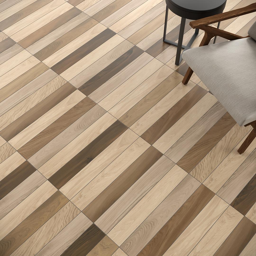 Керамогранит Kerama Marazzi SG350500R Селект Вуд беж темный обрезной 9,6x60