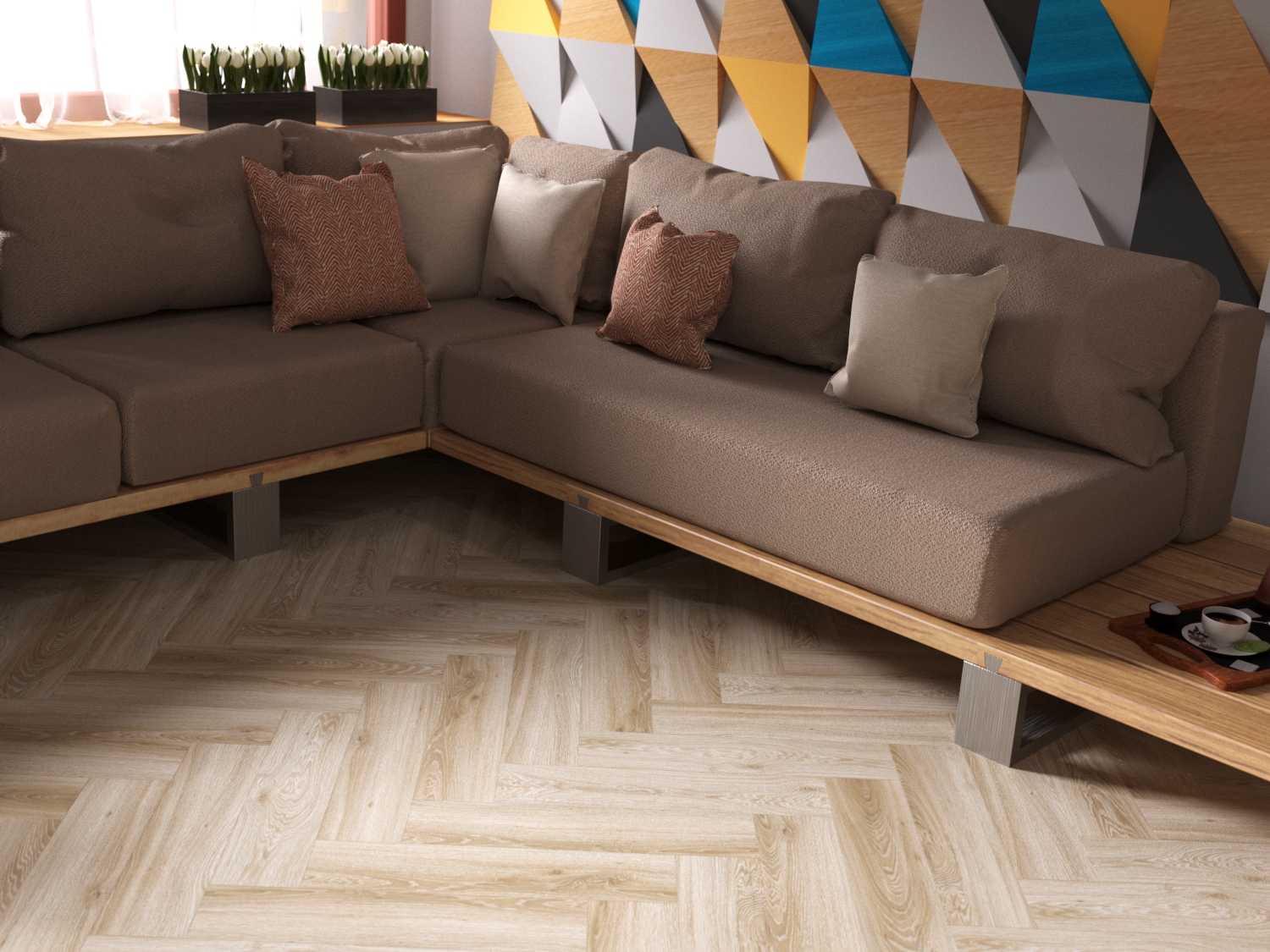 Кварцвиниловая плитка Fine Floor Craft Short Plank FF-016 Дуб Виндзор кварц винил напольный
