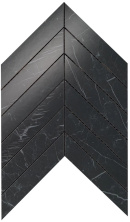 Мозаика Атлас Конкорд Италия Марвел Стоун/ Marvel Stone Nero Marquina Chevron Wall 25x30.5 9SCN