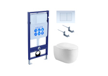 Set AQUATEK АЛЬТАИР (рама AQUATEK Standard INS-0000012 с звукоиз.прокладкой+крепеж KKI-0000002+кнопка KDI-0000009+унитаз АЛЬТАИР AQ1980-00 с крышкой-сиденьем soft-close)