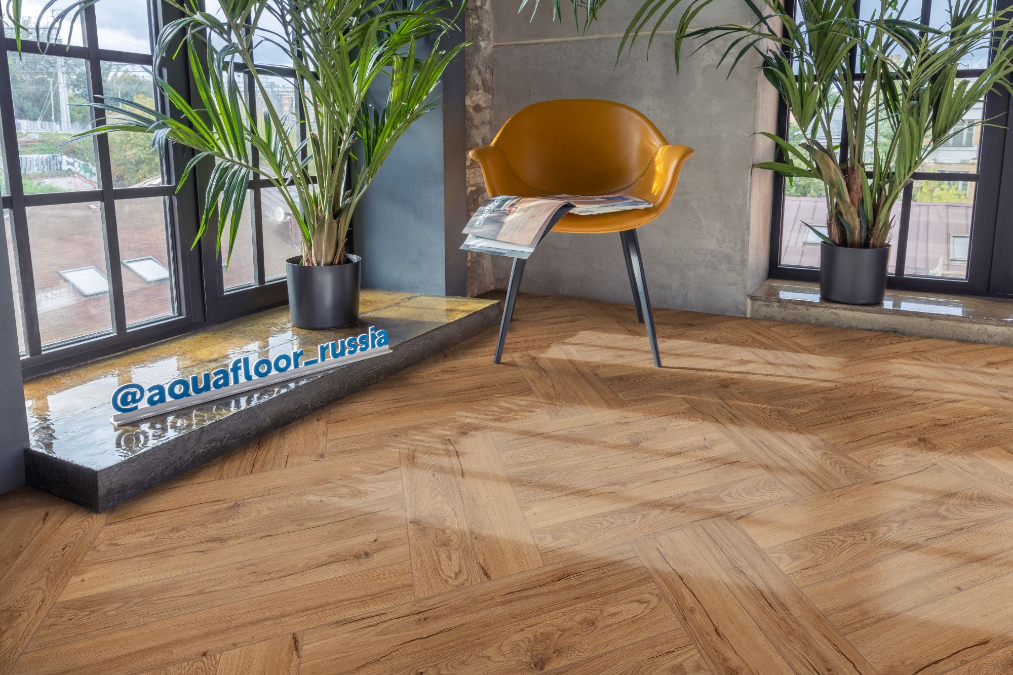 Кварцвиниловая плитка Aqua Floor Спейс Паркет Лайт/ Space Parquet Light AF4501PQL 610x122 Дуб Светлый замковый кварц винил напольный