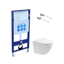 SET AQUATEK ЕВРОПА T-KKI1 (рама AQUATEK Standard INS-0000012 (без клавиши)+крепеж KKI-0000001+унитаз ЕВРОПА AQ1900T-00)