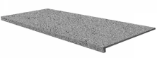 Ступень Эксагрэс Peldano Recto Milan Gris фронтальная 33x120 серый