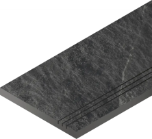 Бортик Италон Материя/ Materia X2 Титанио грип правый 620090001212 черный 30x120
