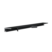 Микроплинтус Laconistiq micro 19 ARM RAL9005 черный муар 19х5,5х2450мм 7 зажимов в комплекте