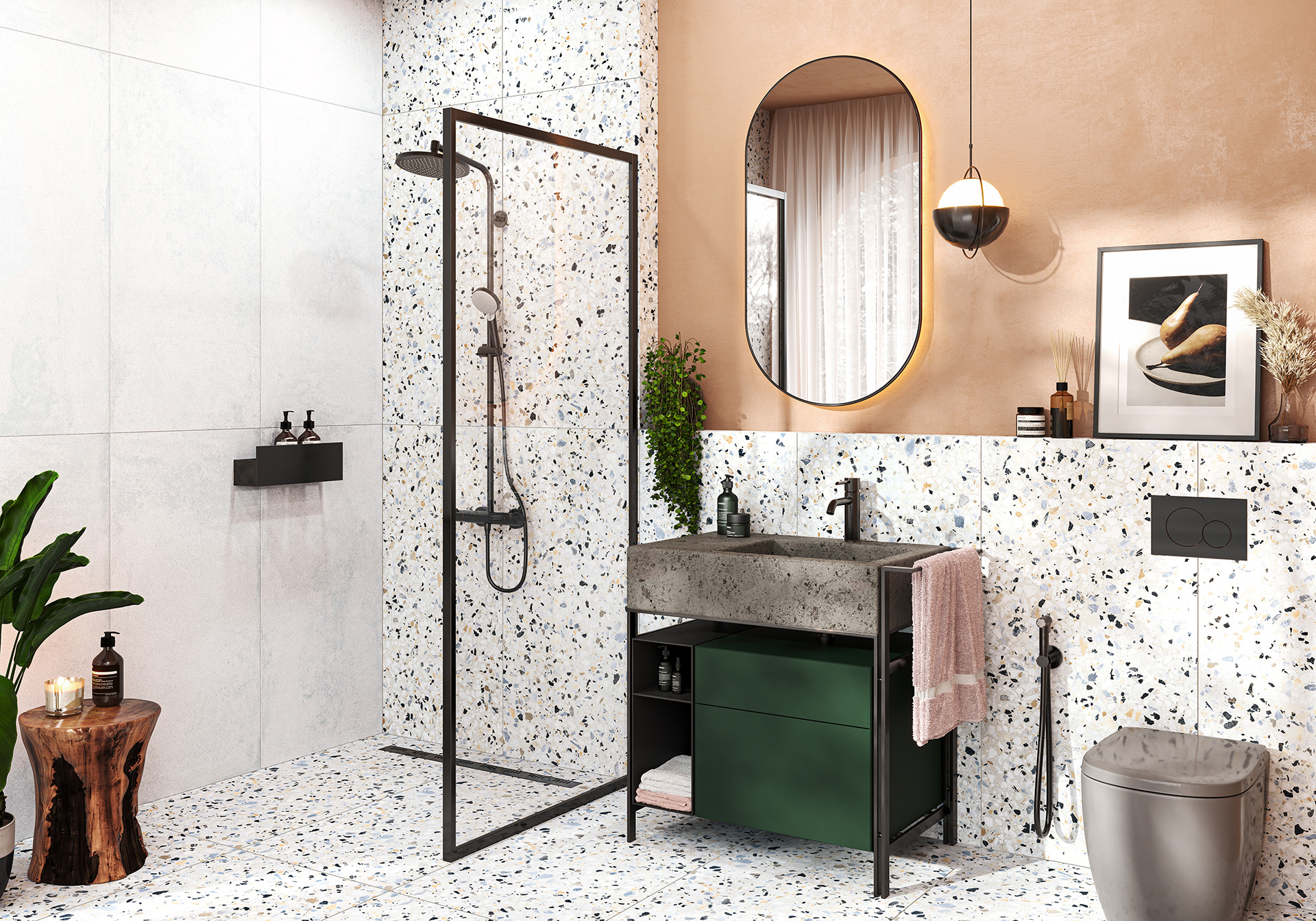 Керамогранит Альма Керамика Тераццо/ Terrazzo GFA57TRZ07L 57x57