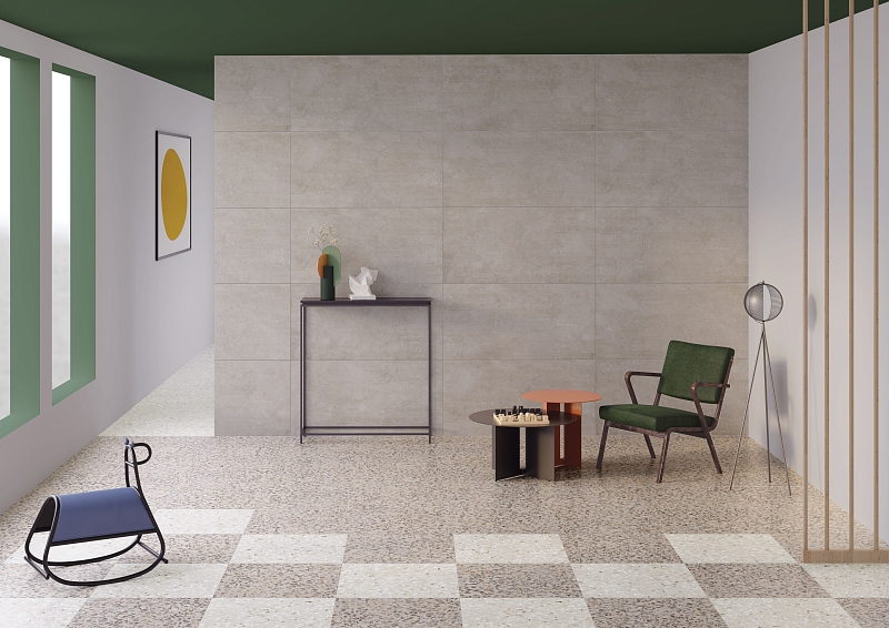 Керамогранит Vitra Терраццо-Х/ Terrazzo-X Темный 30x60 лаппатированный