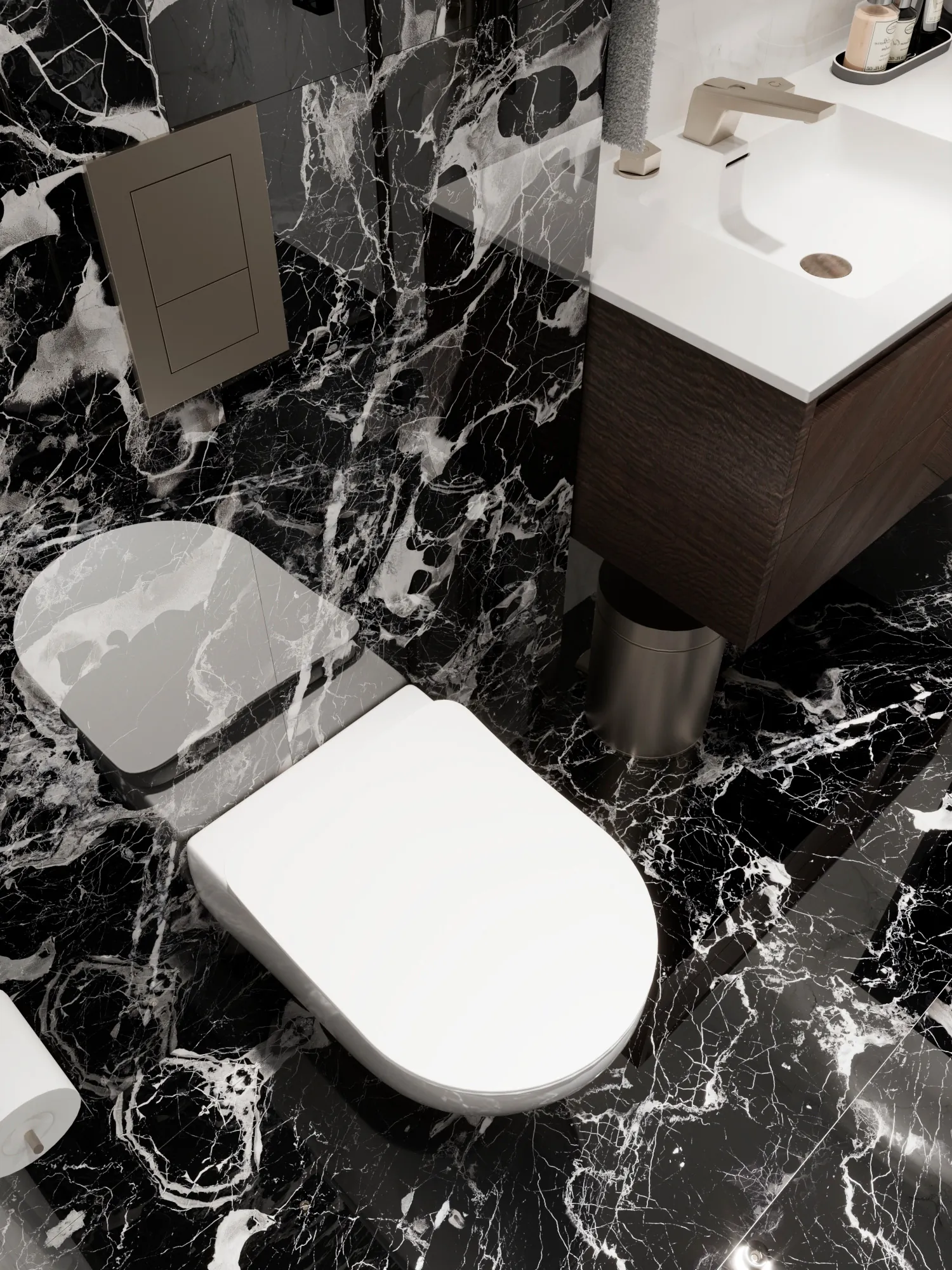 Керамогранит Аркадия Керамика HG2001-A Elegant Nero High Gloss 60x120 черный
