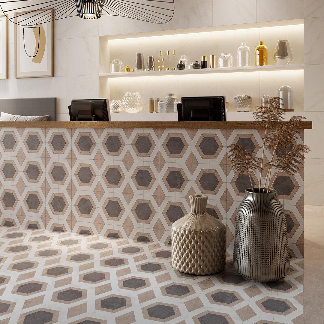 Керамическая плитка Kerama Marazzi 6343 Гран Пале белый 25x40