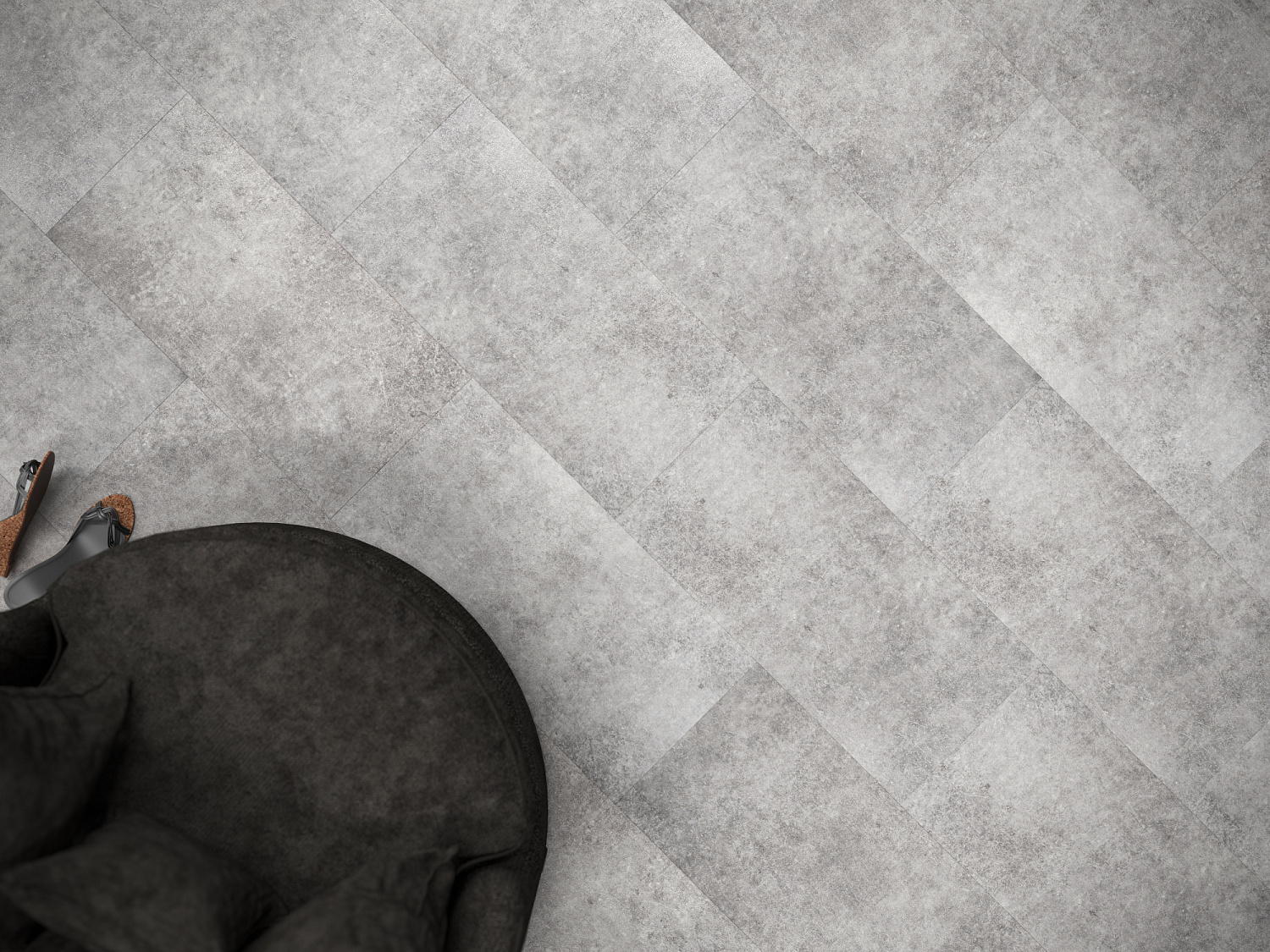 Кварцвиниловая плитка Fine Floor Stone FF-1445 Дюранго клеевой кварц винил напольный