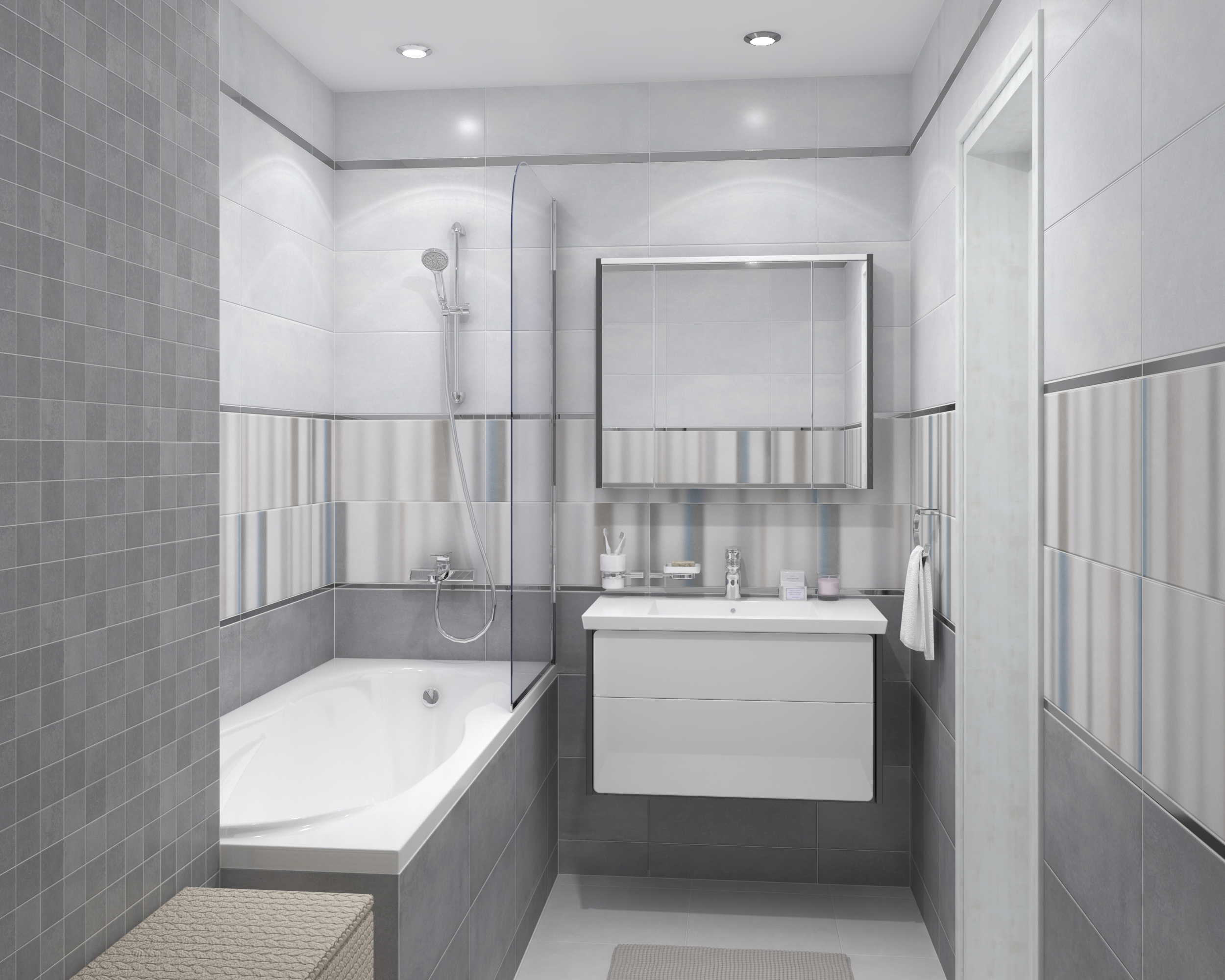 Мозаика (MM34041) Laparet Depo мозаичный белый 25x25 матовый
