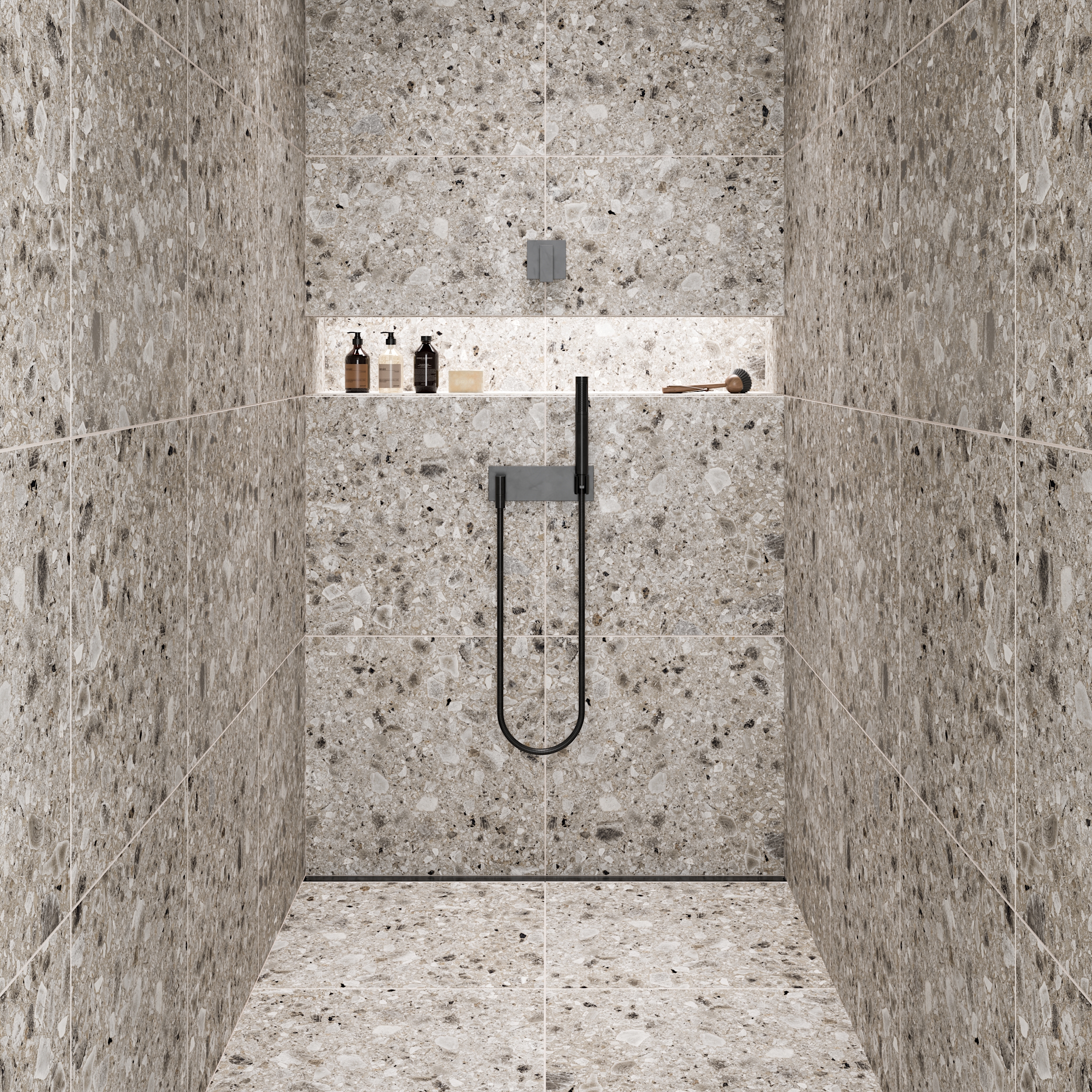 Ступень Terrazzo Beige 29.4x60 K-332/MR/st01/294x600x10