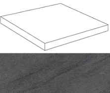 Ступень угловая правая Атлас Конкорд Италия Marvel Basaltina Volcano Scalino Ang. Dx ATGZ 33x33